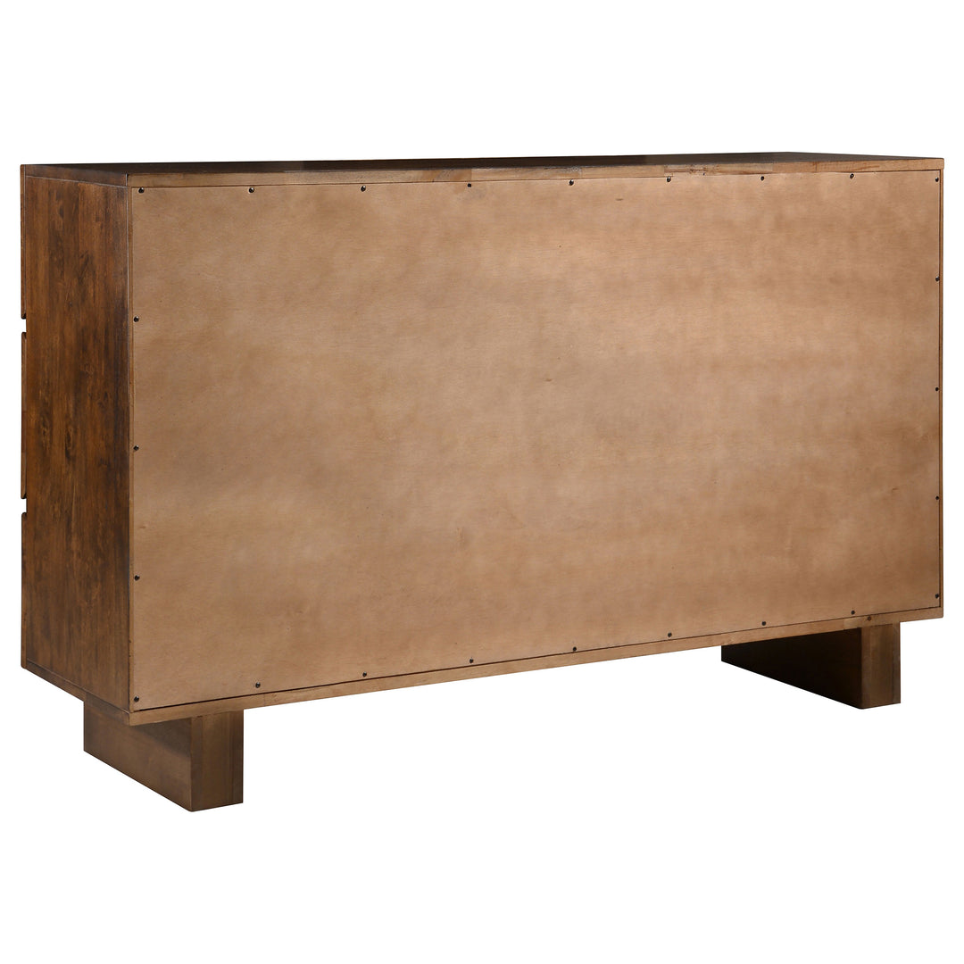 Genevieve 6-drawer Dresser Dark Brown