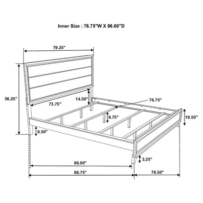 Watson 4-piece California King Bedroom Set Grey Oak