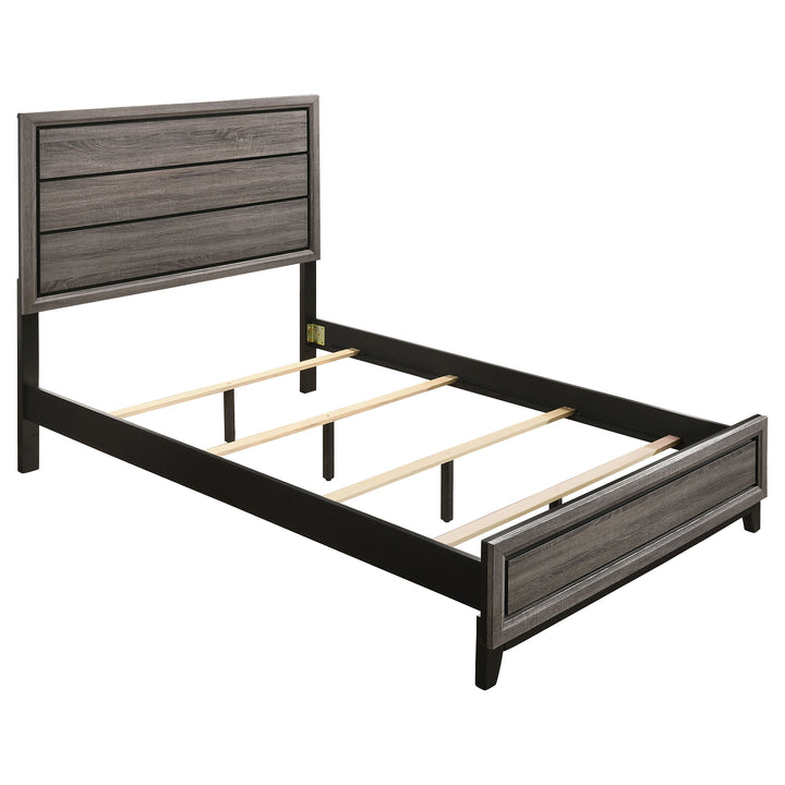 Watson Wood Queen Panel Bed Grey Oak