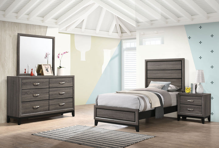 Watson 4-piece Twin Bedroom Set Grey Oak