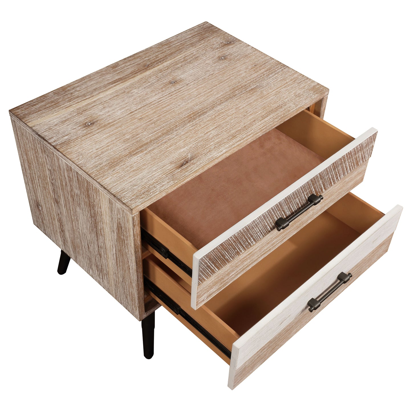 Marlow 2-drawer Nightstand Rough Sawn Multi