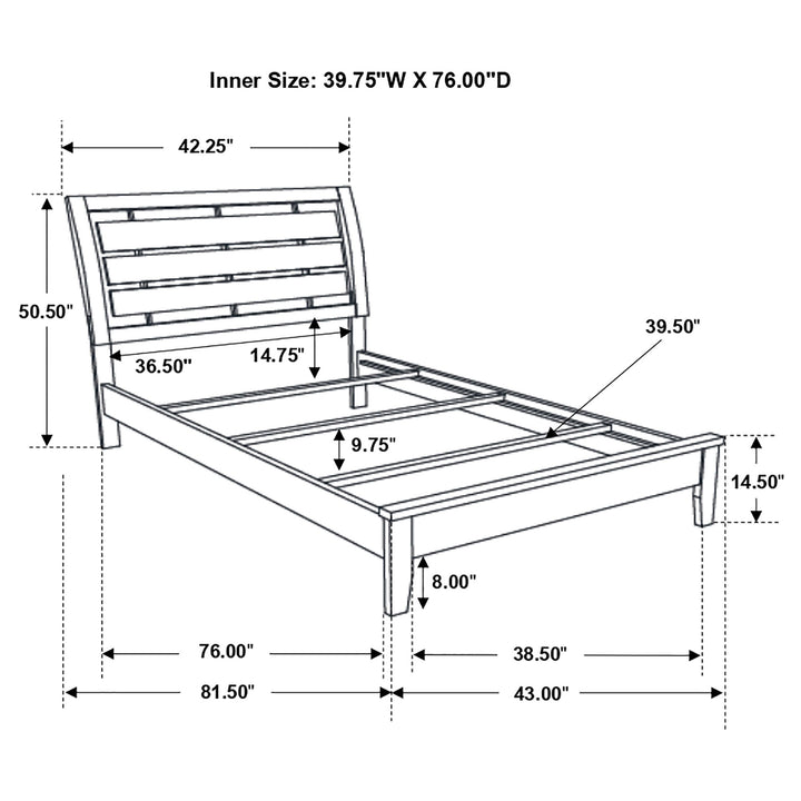 Serenity 4-piece Twin Bedroom Set Mod Grey