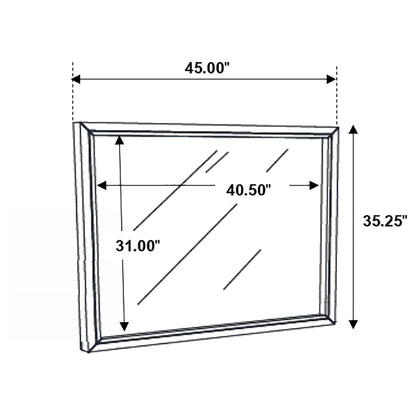 Serenity Dresser Mirror Mod Grey