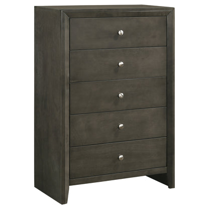 Serenity 5-drawer Bedroom Chest Mod Grey