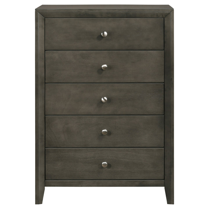 Serenity 5-drawer Bedroom Chest Mod Grey