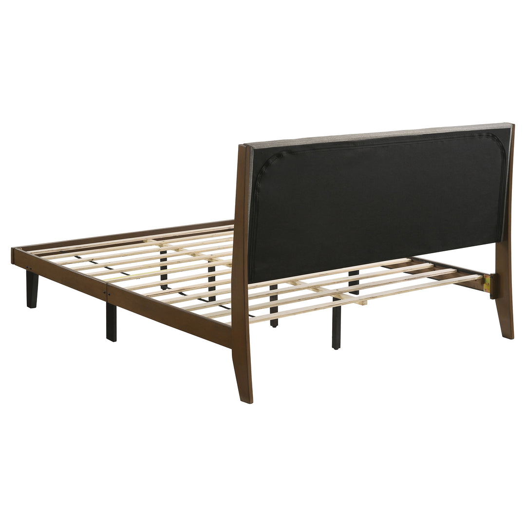 Mays Wood Eastern King Panel Bed Walnut