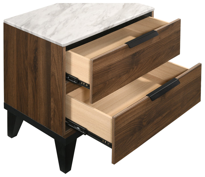 Mays 2-drawer Nightstand Walnut