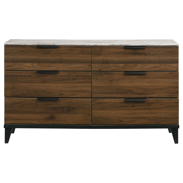 Mays 6-drawer Dresser Walnut