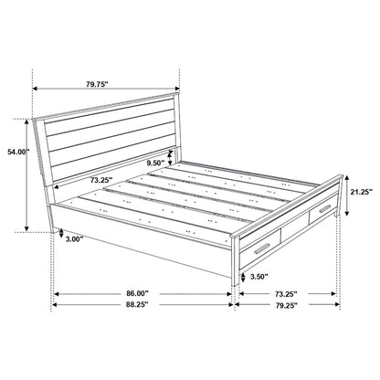 Woodmont 4-piece California King Bedroom Set Golden Brown