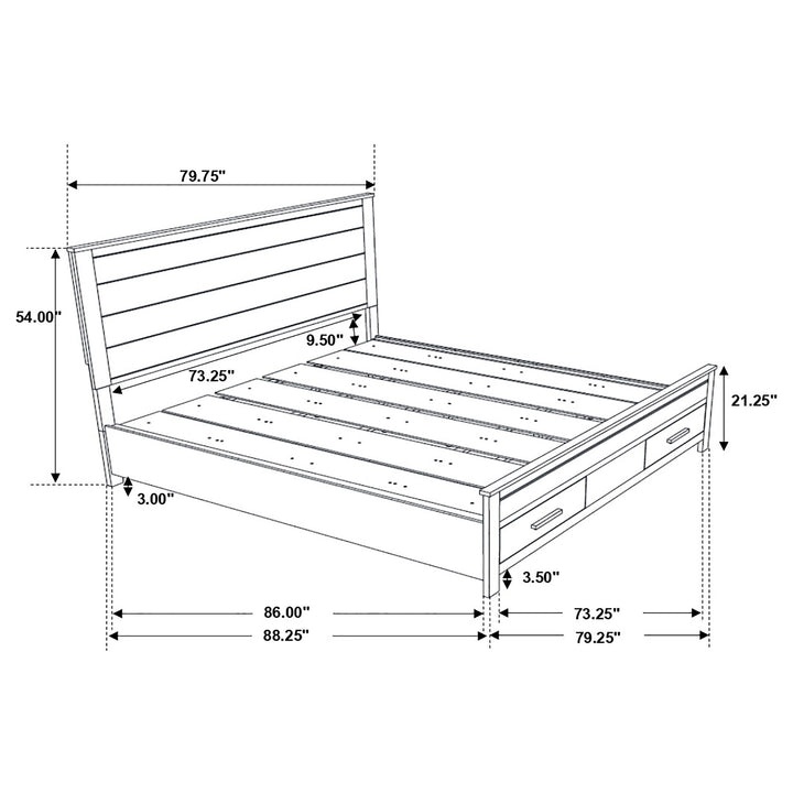 Woodmont 4-piece California King Bedroom Set Golden Brown