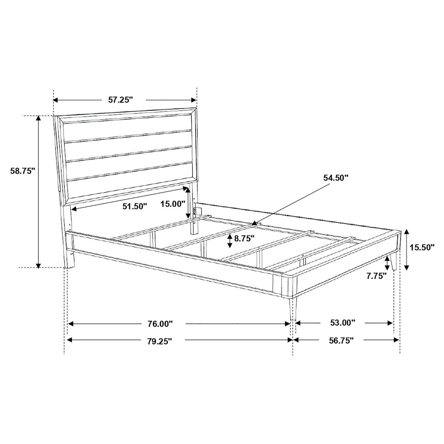 Ramon 4-piece Full Bedroom Set Metallic Sterling