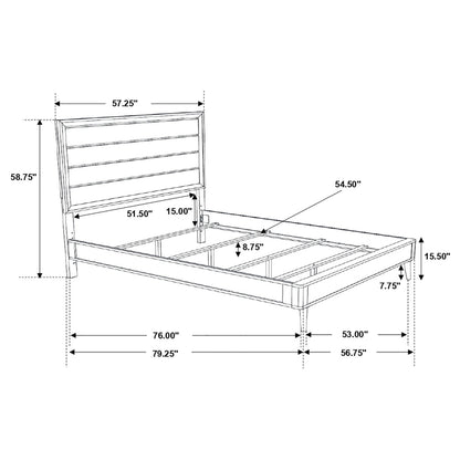 Ramon 4-piece Full Bedroom Set Metallic Sterling