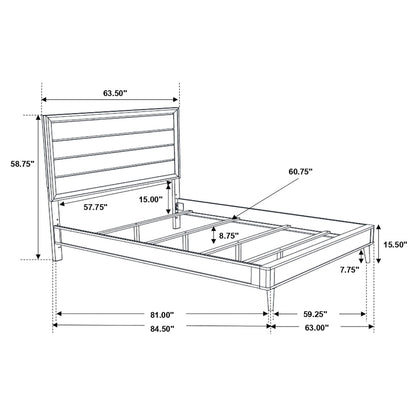 Ramon 4-piece Queen Bedroom Set Metallic Sterling