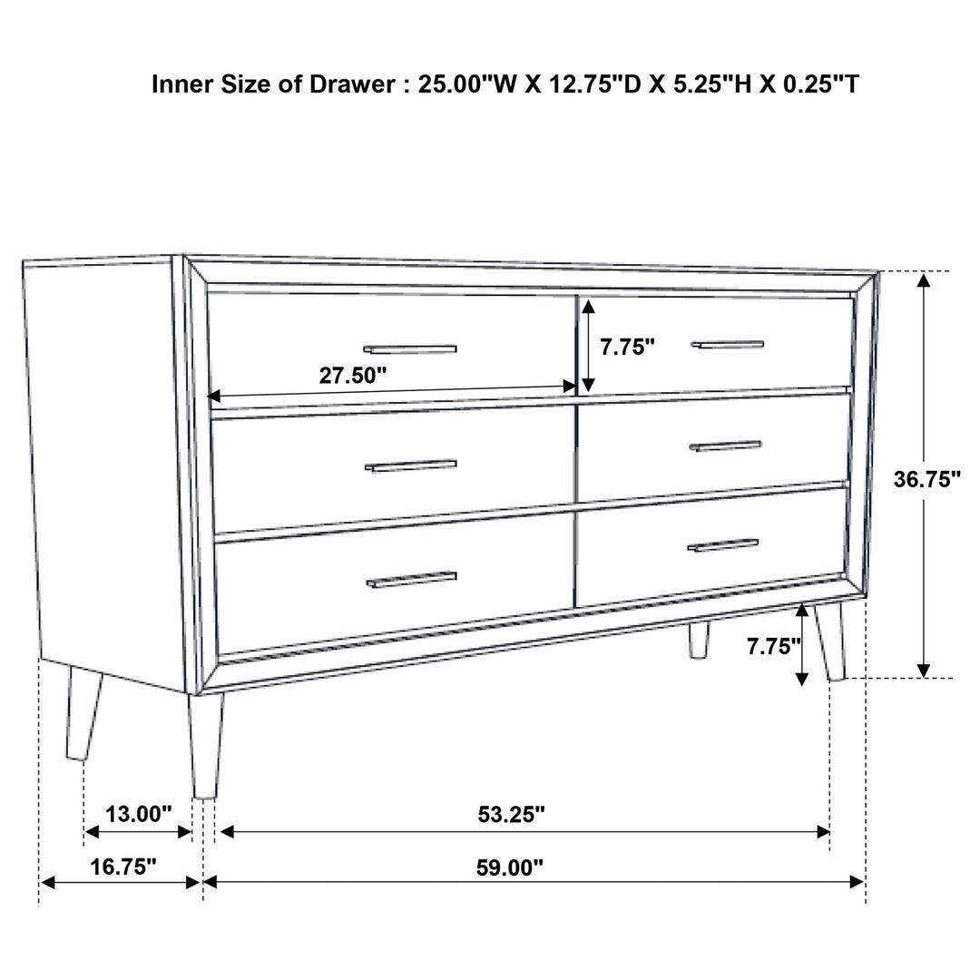 Ramon 5-piece Twin Bedroom Set Metallic Sterling