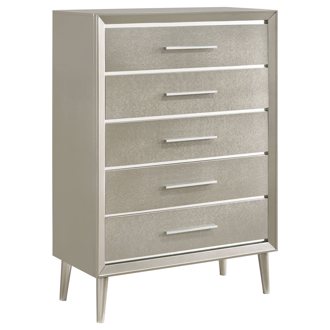 Ramon 5-drawer Bedroom Chest Metallic Sterling