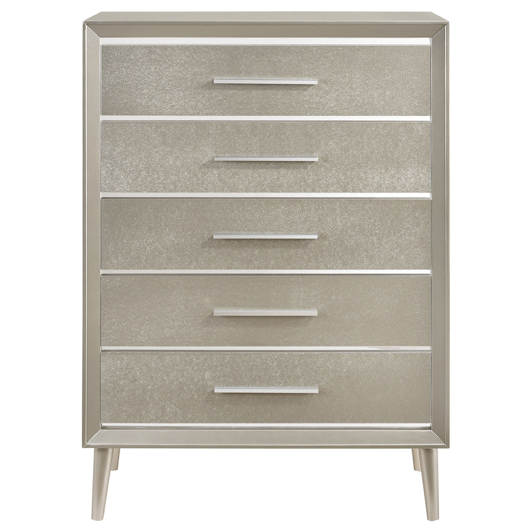 Ramon 5-drawer Bedroom Chest Metallic Sterling