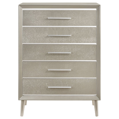 Ramon 5-drawer Bedroom Chest Metallic Sterling