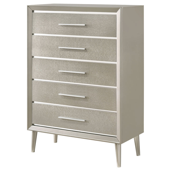 Ramon 5-drawer Bedroom Chest Metallic Sterling