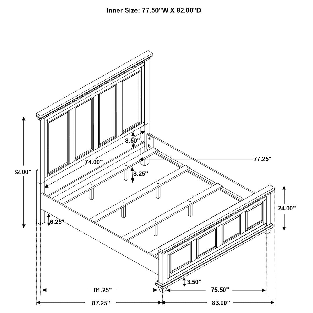 Bennington 4-piece Eastern King Bedroom Set Acacia Brown