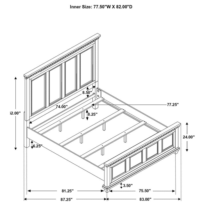 Bennington 4-piece Eastern King Bedroom Set Acacia Brown