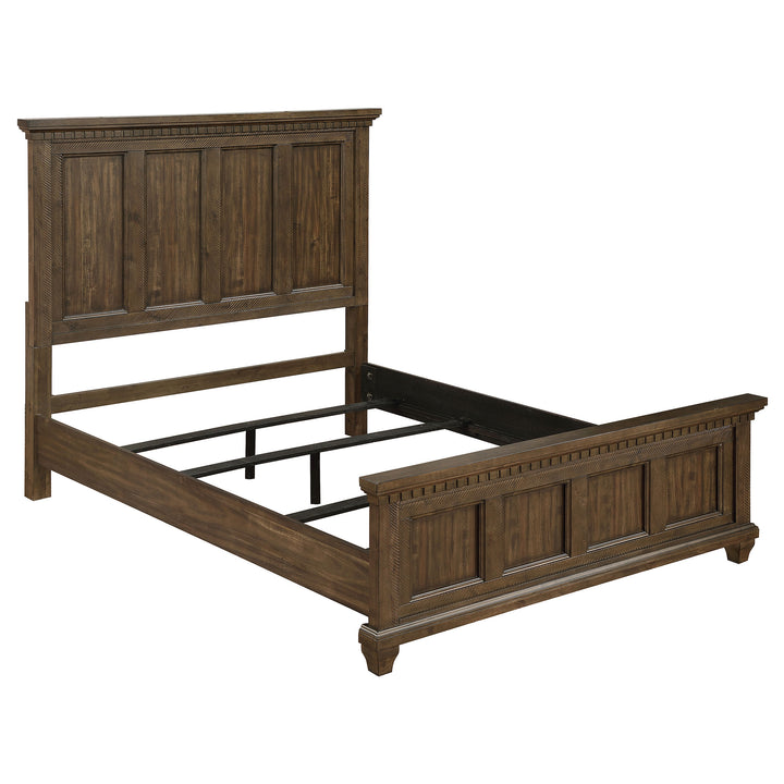 Bennington Wood Eastern King Panel Bed Acacia Brown