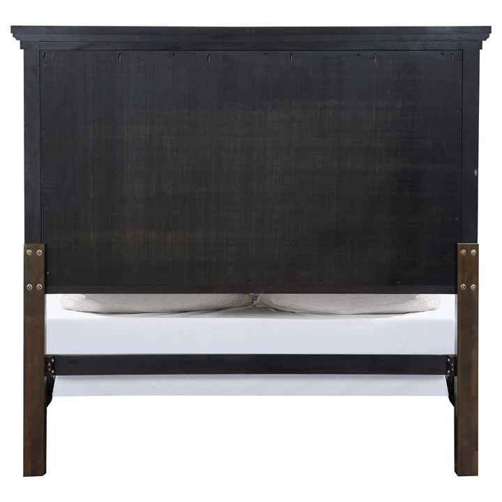 Bennington Wood Eastern King Panel Bed Acacia Brown