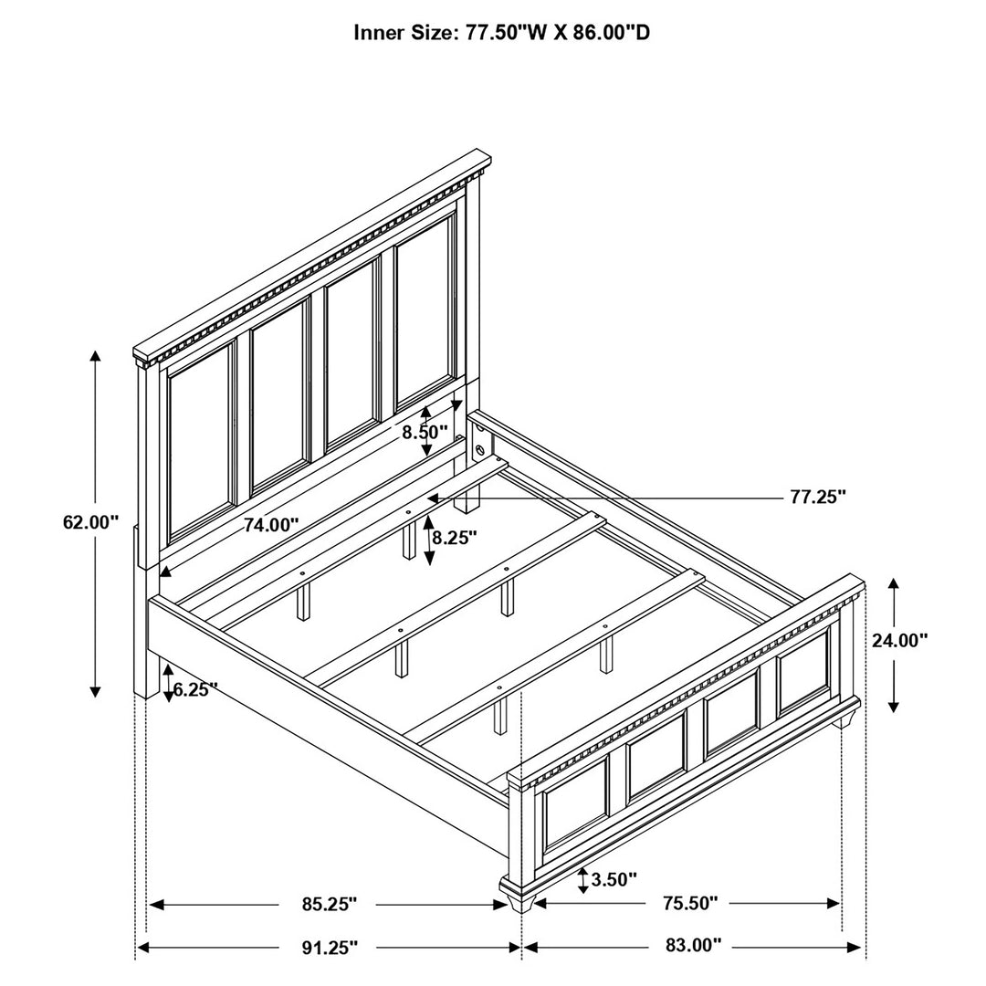 Bennington Rectangular Bedroom Set Acacia Brown