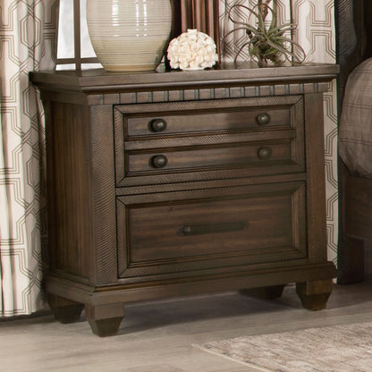 Bennington 2-drawer Nightstand Acacia Brown