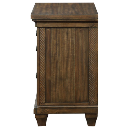 Bennington 2-drawer Nightstand Acacia Brown