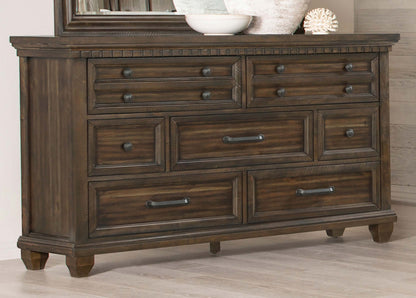 Bennington 7-drawer Dresser Acacia Brown