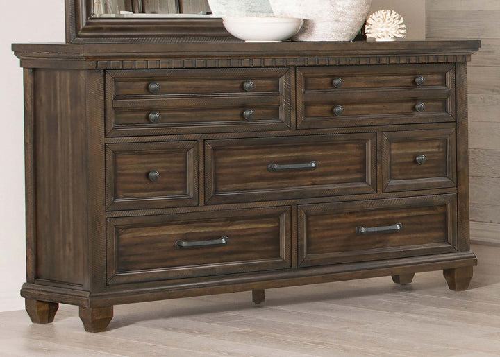 Bennington 7-drawer Dresser Acacia Brown