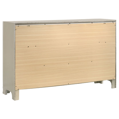 Salford 7-drawer Dresser Metallic Sterling