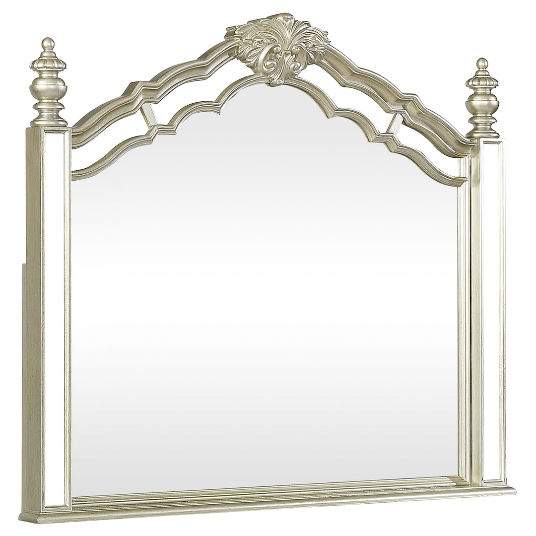 Heidi Dresser Mirror Metallic Platinum