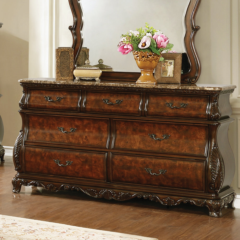 Exeter 7-drawer Dresser Dark Burl