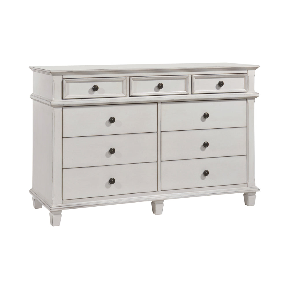 Carolina 9-drawer Dresser Antique White