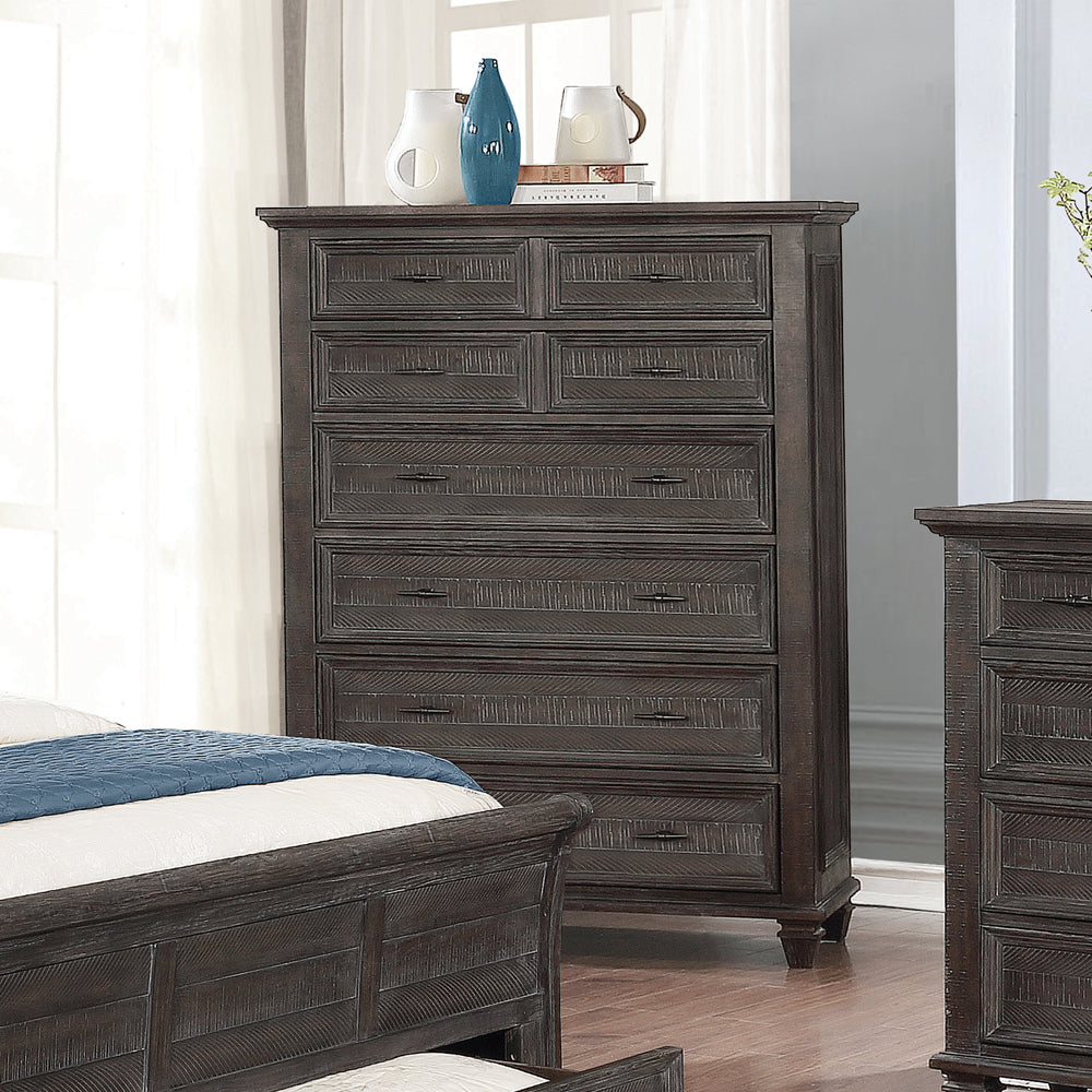 Atascadero 8-drawer Bedroom Chest Weathered Carbon