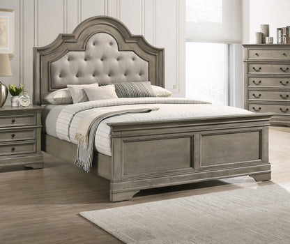 Manchester Wood Eastern King Panel Bed Wheat Brown