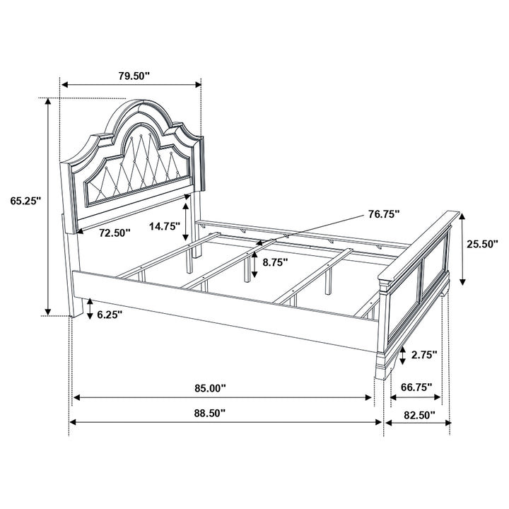 Manchester Wood California King Panel Bed Wheat Brown