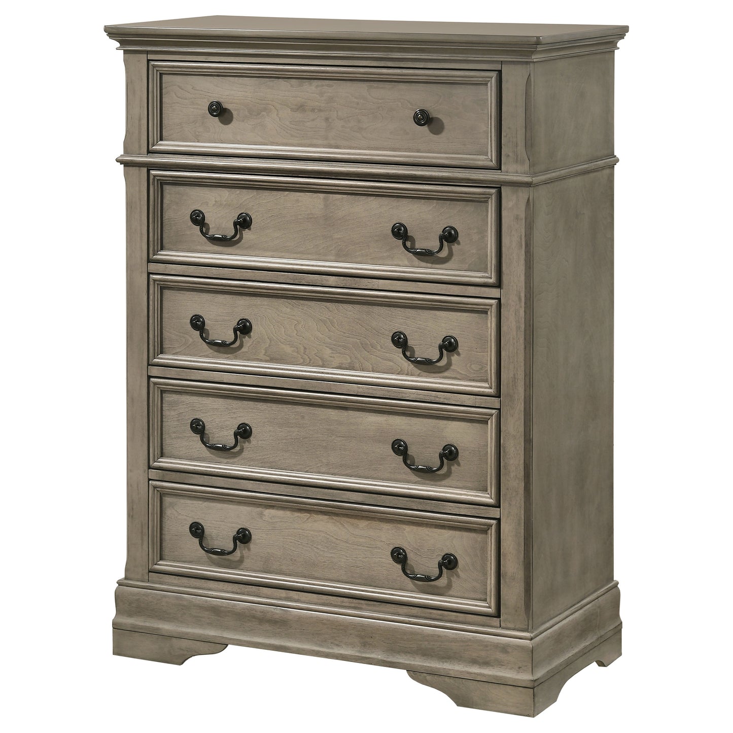 Manchester 5-drawer Bedroom Chest Wheat Brown