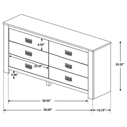 Frederick 4-piece Eastern King Bedroom Set Weathered Oak