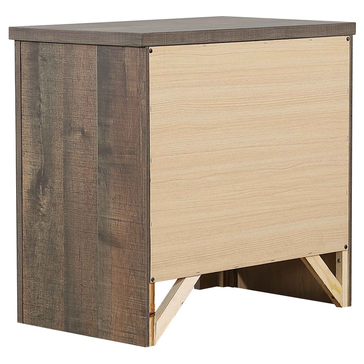 Frederick 2-drawer Nightstand Weathered Oak