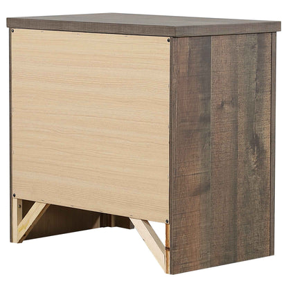 Frederick 2-drawer Nightstand Weathered Oak