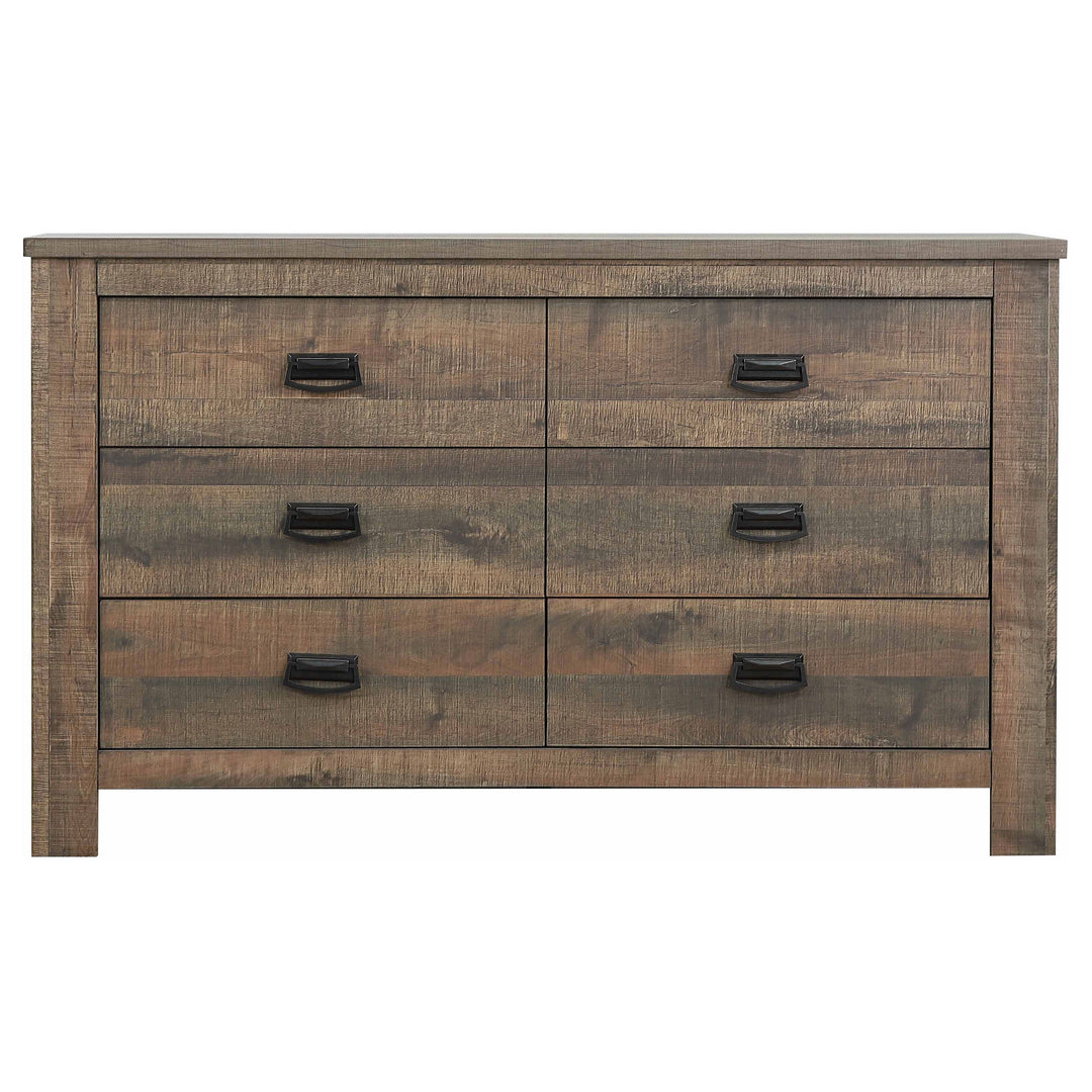 Frederick 6-drawer Dresser Weathered Oak