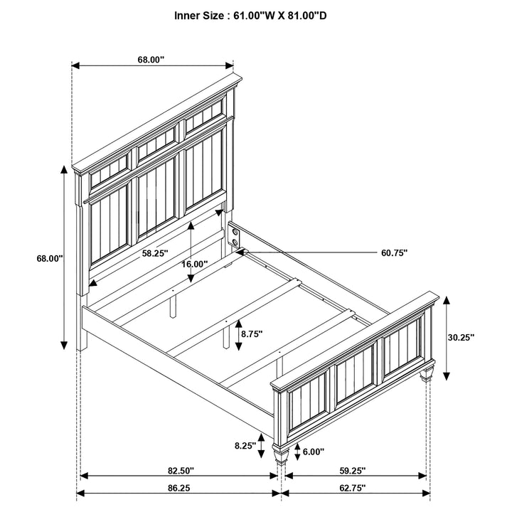 Avenue 5-piece Queen Bedroom Set Weathered Burnished Brown