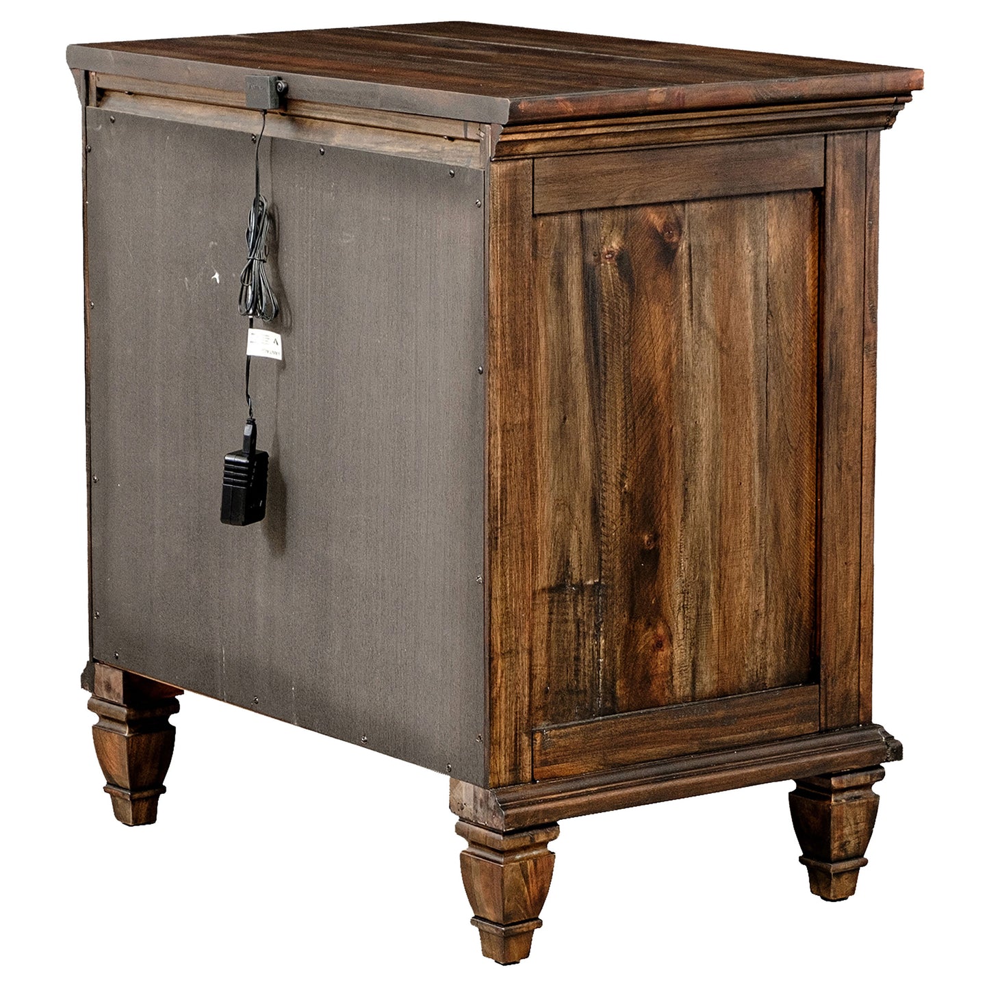 Avenue 3-drawer Nightstand Weathered Burnished Brown