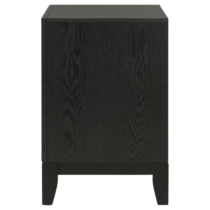 Valencia 2-drawer Nightstand Black