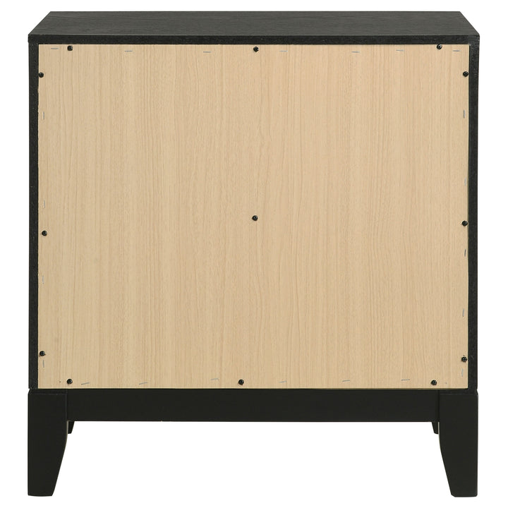 Valencia 2-drawer Nightstand Black