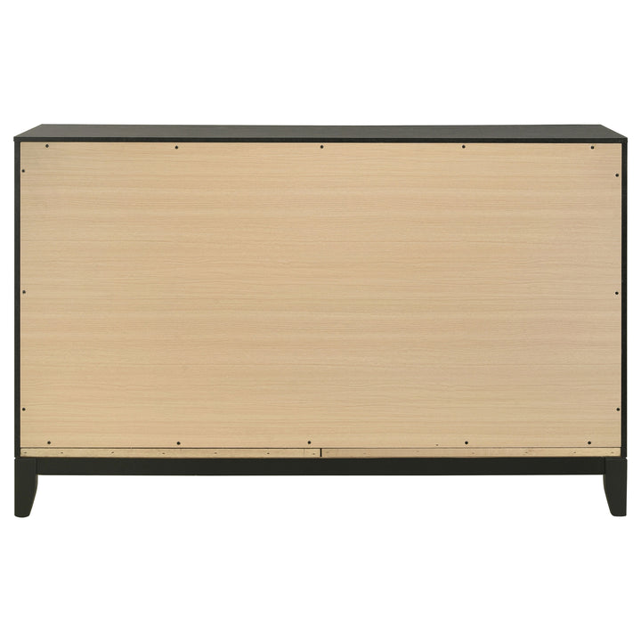 Valencia 6-drawer Dresser Black