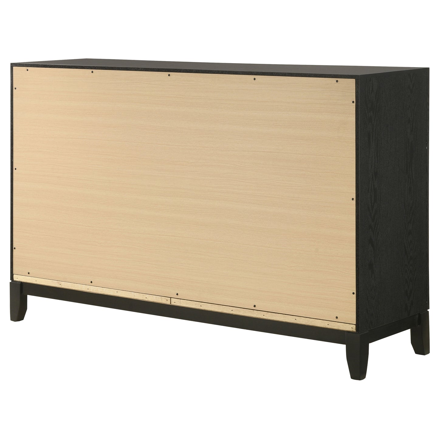 Valencia 6-drawer Dresser Black