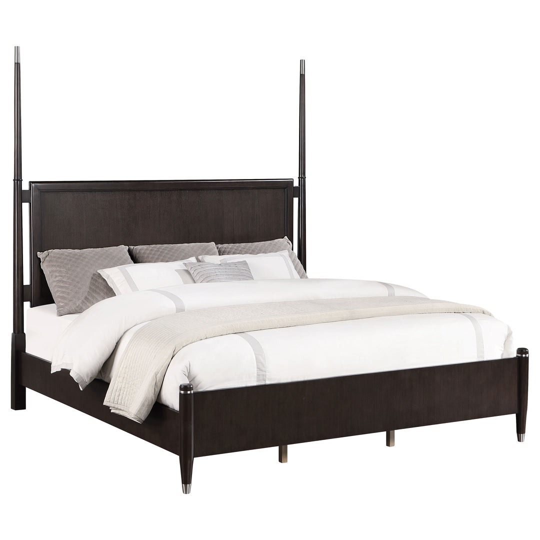 Emberlyn Wood Eastern King Poster Bed Brown